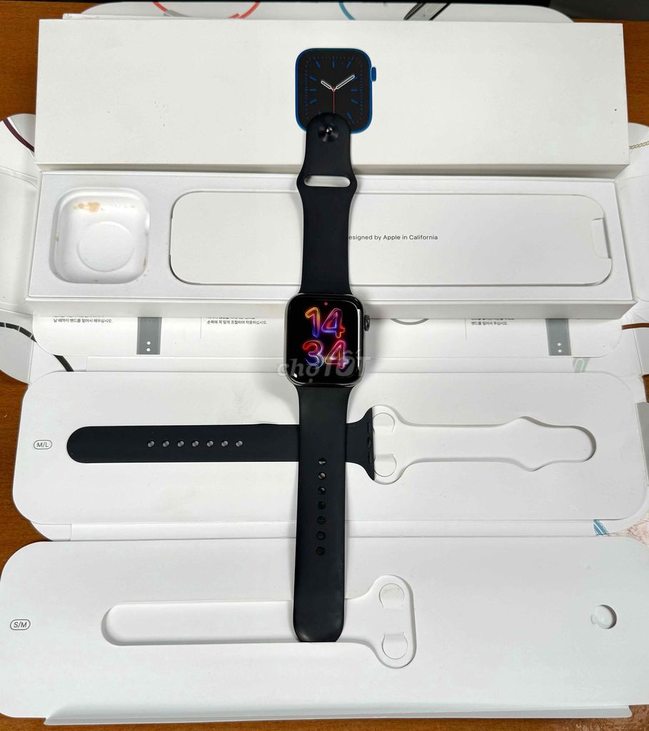 Apple Watch S 6/44 Thép Graphite VN Esim Mới 99%