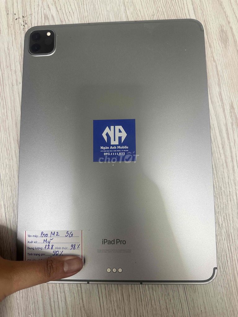 Apple iPad Pro M2 5G 128GB Xám. Mua bán Máy tính bảng tại Thành phố Thủ Đức Tp Hồ Chí Minh được đăng bởi Ngân anh mobile hình 1