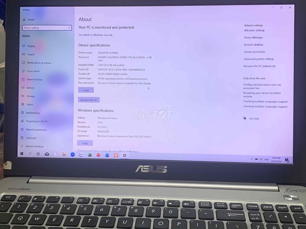 Asus K501U i5 4GB/120GB SSD Bạc. Mua bán Laptop tại Quận Đống Đa Hà Nội được đăng bởi Hải Đăng hình 1