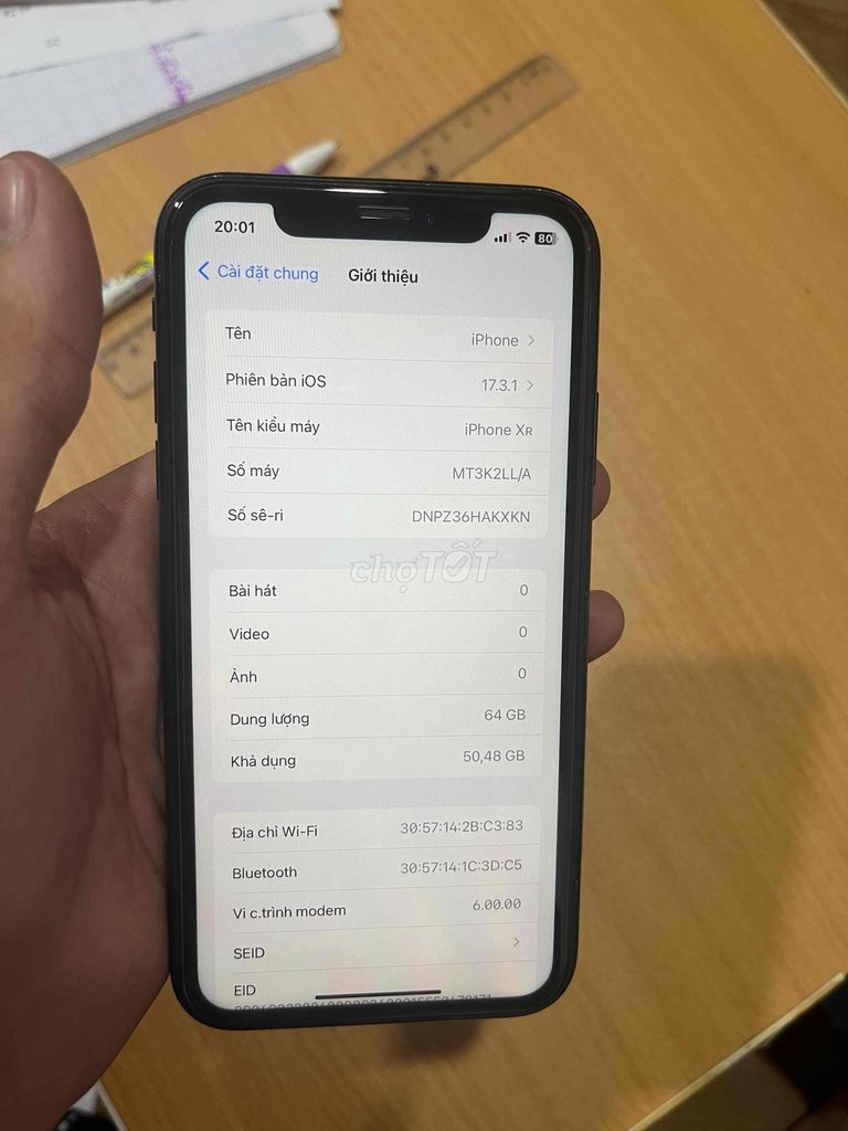 iphone Xr quốc tế zin  dùng ngon đang dùng bán. Mua bán Điện thoại tại Quận Hai Bà Trưng Hà Nội được đăng bởi Nhì Hoàng hình 1