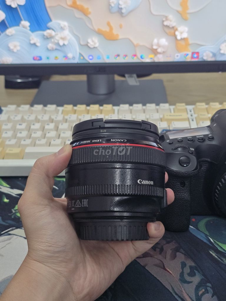 Ống kính Canon 50mm 1.2L USM Đen Như mới. Mua bán Máy ảnh, Máy quay tại Quận Tân Phú Tp Hồ Chí Minh được đăng bởi Chu Gia Bảo hình 1