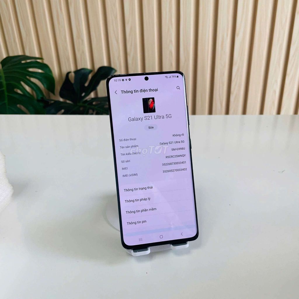 Samsung Galaxy S21 Ultra 128GB Đen. Mua bán Điện thoại tại Quận Cái Răng Cần Thơ được đăng bởi Xiao Cheng hình 1