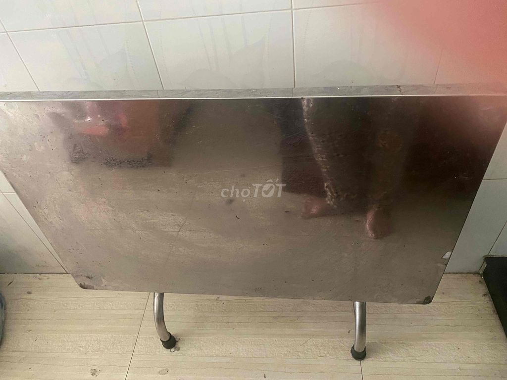 Bàn Inox Bạc 80x50 cm. Mua bán Bàn ghế tại Quận Bình Tân Tp Hồ Chí Minh được đăng bởi Ho Thi Cam hình 1