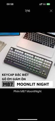 Phím Bluetooth Không Dây M87 led (mới mua 1 thg ). Mua bán Phụ kiện (Màn hình, Chuột...) tại Quận Cầu Giấy Hà Nội được đăng bởi An Thái