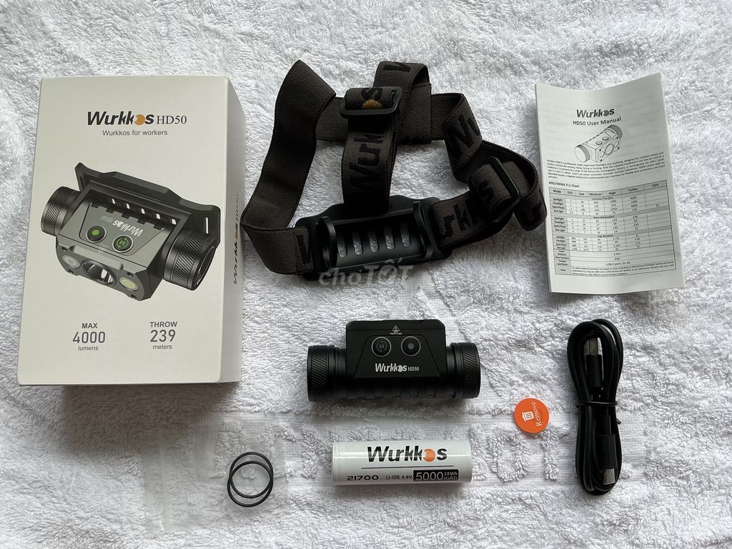Đèn pin Đội Đầu Wukkos HD50 4000 lumen pin 5000mAh. Mua bán Đèn tại Quận Phú Nhuận Tp Hồ Chí Minh được đăng bởi Văn hình 1