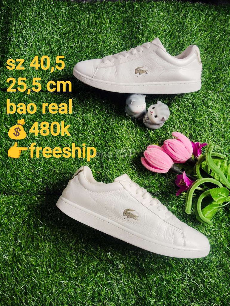 Giày thể thao Lacoste Carnaby EVO Da Trắng 40.5. Mua bán Giày dép tại Thị xã Sơn Tây Hà Nội được đăng bởi Duong hình 1