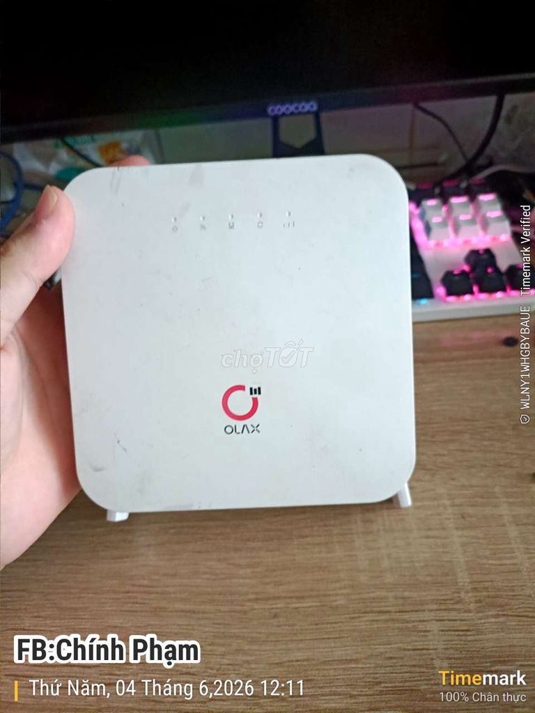 Bộ phát Wifi 4G Olax AX6 PRO Trắng. Mua bán Phụ kiện (Màn hình, Chuột...) tại Quận 12 Tp Hồ Chí Minh được đăng bởi Chính Hữu Phạm hình 1