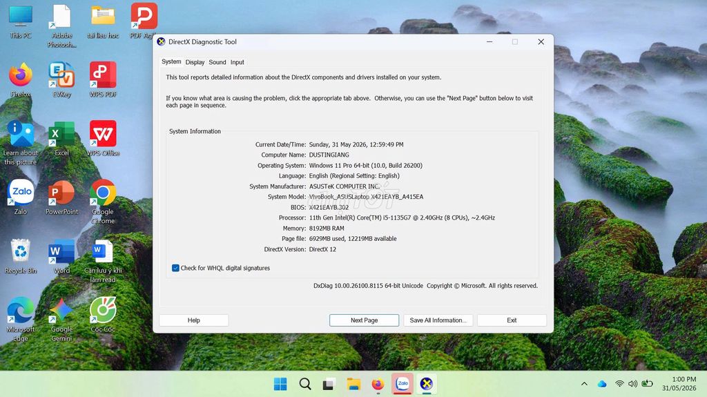 Bán laptop Asus Vivobook i5-11th 8GB/512GB SSD. Mua bán Laptop tại Quận Thanh Xuân Hà Nội được đăng bởi Mr Minh hình 1