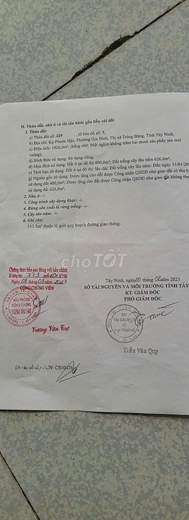 Chính chủ đang bán thanh toán nợ quá hạn theo bản án đất Tây Ninh. Mua bán đất tại Huyện Trảng Bàng Tây Ninh được đăng bởi Mr Kha hình 1
