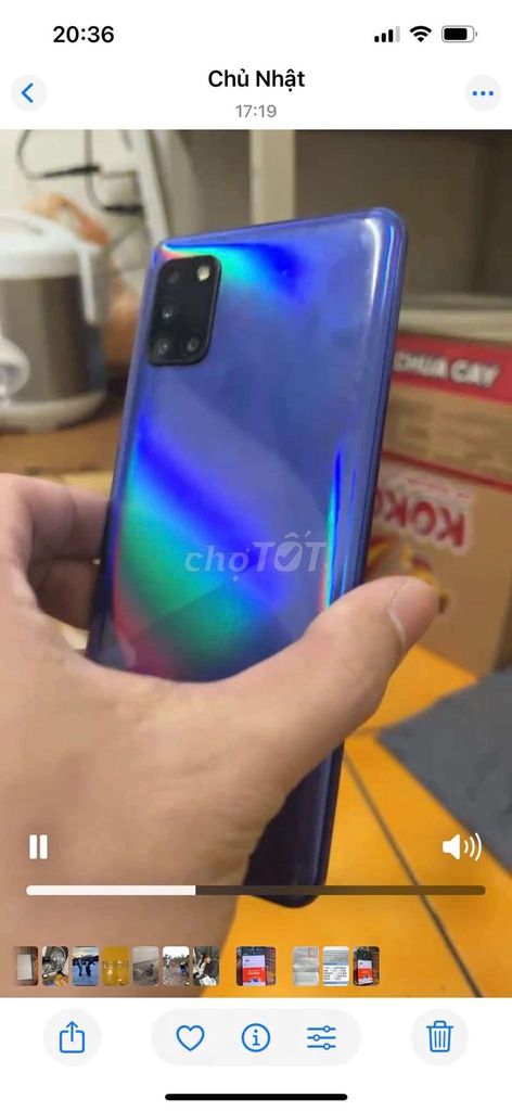 Samsung A31 Xanh Đã sử dụng. Mua bán Điện thoại tại Quận Thanh Xuân Hà Nội được đăng bởi Duy Cục Súc hình 1