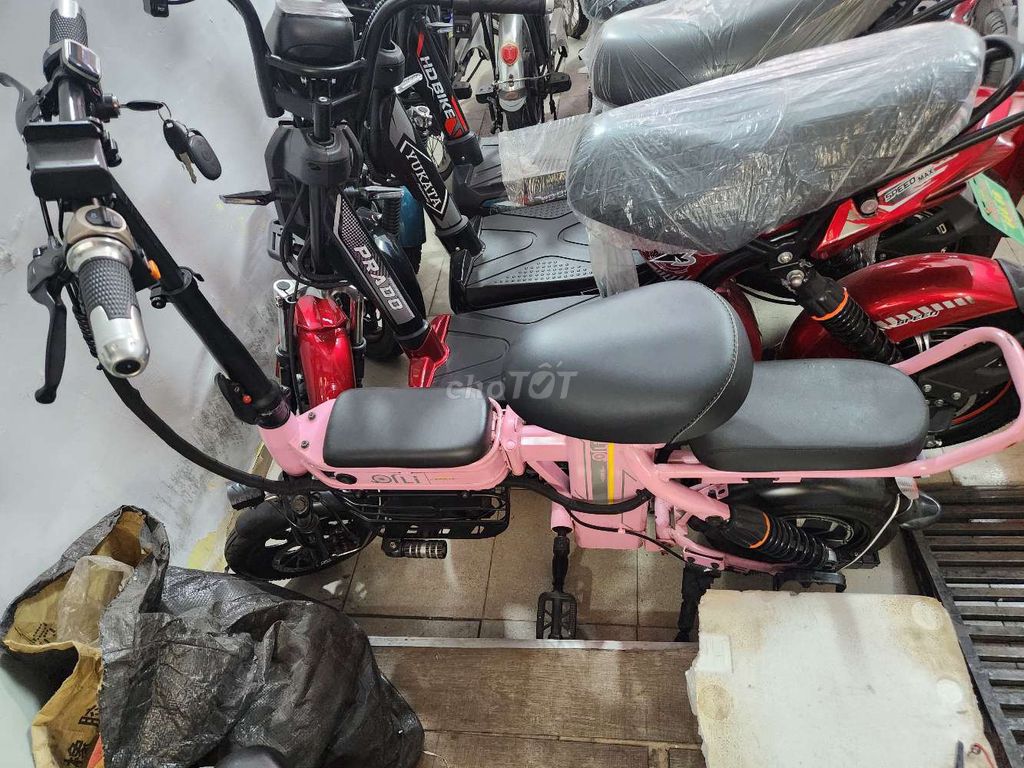 Xe đạp điện Gấp gọn màu Hồng. Mua bán Xe điện tại Quận Bình Thạnh Tp Hồ Chí Minh được đăng bởi Quách khải tuấn hình 6