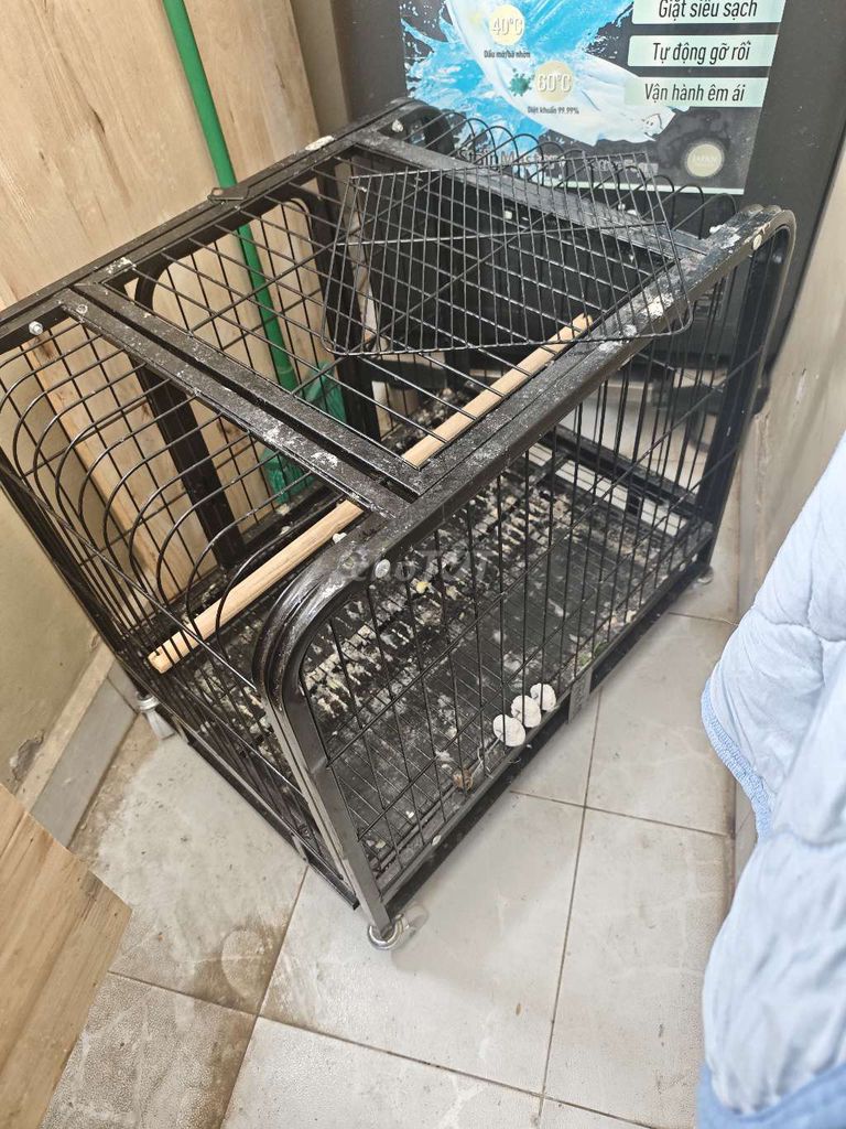 Chuồng thú cưng Kim loại Đen 60x42x50 cm. Mua bán Phụ kiện, Thức ăn, Dịch vụ tại Quận 12 Tp Hồ Chí Minh được đăng bởi Trường Trần hình 1