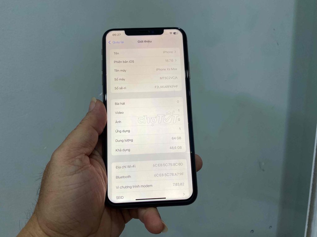 Apple iPhone Xs Max 64GB Vàng Đã sử dụng. Mua bán Điện thoại tại Quận 8 Tp Hồ Chí Minh được đăng bởi Hiển hình 1
