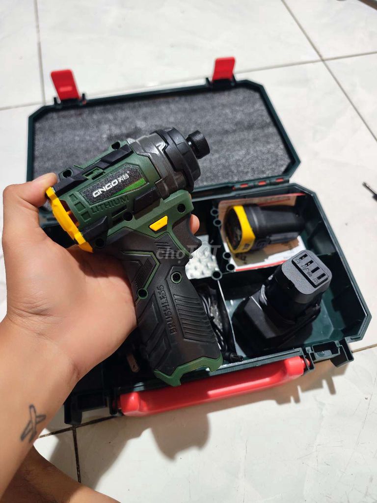 Máy khoan búa ONGO CV búa 16.8V Xanh lá. Mua bán Đồ chuyên dụng, Giống nuôi trồng tại Huyện Tháp Mười Đồng Tháp được đăng bởi Nhan Nguyen hình 1