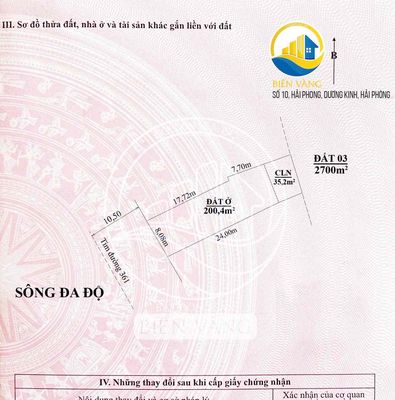 Bán 200m2 mặt đường 361 - View sông Đa Độ Siêu Đẹp. Mua bán đất tại Huyện Kiến Thuỵ Hải Phòng được đăng bởi Nguyễn Đương
