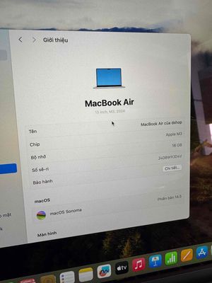 macbook Air m3 16/512Gb. Mua bán Laptop tại Quận Hải Châu Đà Nẵng được đăng bởi Vũ