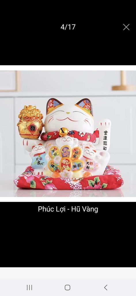 Mèo Thần Tài Phúc Lợi Hũ Vàng. Mua bán Đồ sưu tầm, đồ cổ tại Quận Tân Bình Tp Hồ Chí Minh được đăng bởi Thảo hình 1