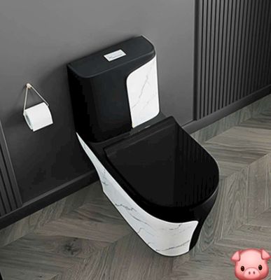 BỒN CẦU 1 KHỐI ĐEN TRẮNG VÂN ĐÁ ( tặng vòi xịt). Mua bán Thiết bị vệ sinh, nhà tắm tại Huyện Bình Chánh Tp Hồ Chí Minh được đăng bởi NiNa SHOP