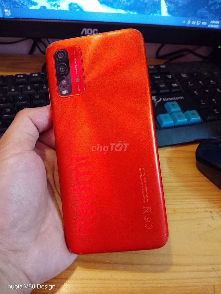 Xiaomi Redmi 9T 6GB/128GB Đỏ cam. Mua bán Điện thoại tại Thành phố Đà Lạt Lâm Đồng được đăng bởi Thế Anh hình 1
