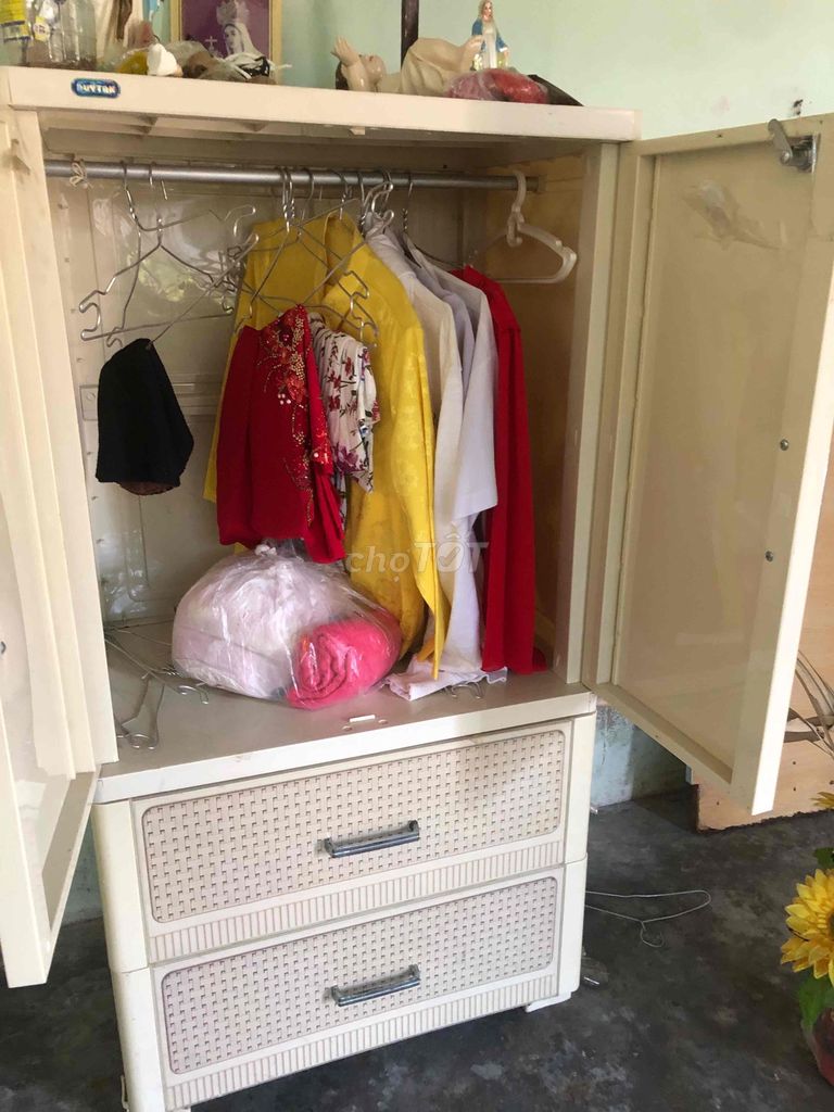 Tủ quần áo Duy Tân Nhựa Kem. Mua bán Tủ, kệ gia đình tại Thành phố Bà Rịa Bà Rịa - Vũng Tàu được đăng bởi thuý vy hình 1