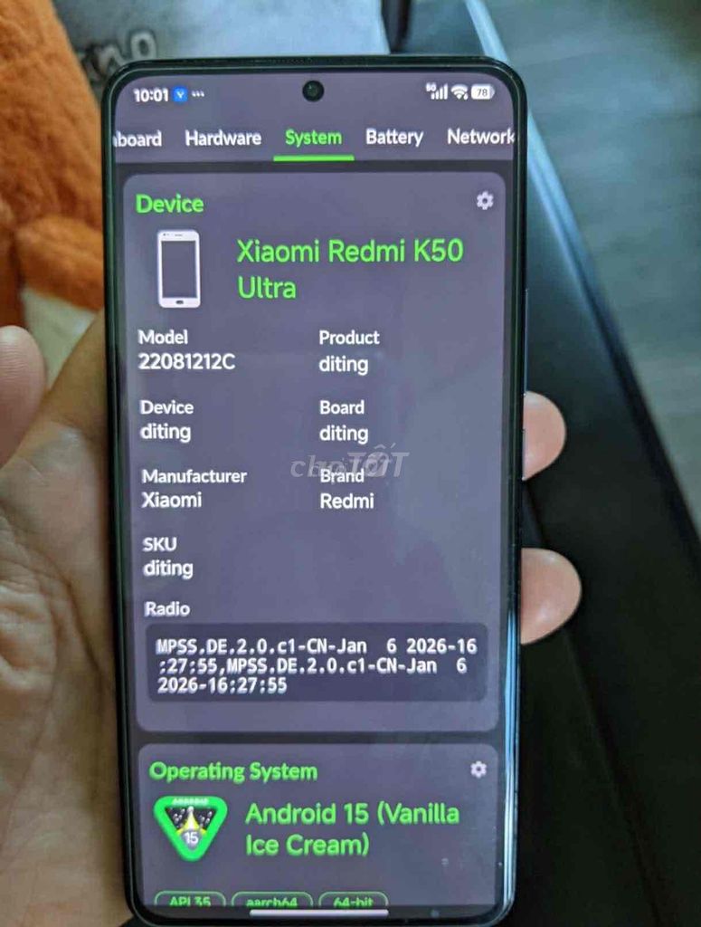 Xiaomi K50 Ultra 12GB/256GB Bạc có giao lưu. Mua bán Điện thoại tại Quận 10 Tp Hồ Chí Minh được đăng bởi Bình hình 1