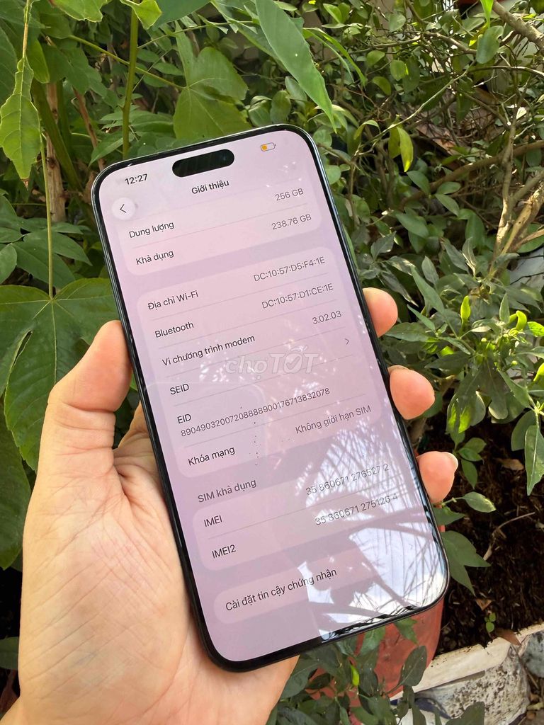 Apple iPhone 15 Pro Max 256GB Xanh 2 sim ll/a đẹp. Mua bán Điện thoại tại Thành phố Vĩnh Long Vĩnh Long được đăng bởi Lê Minh Lâm Hà hình 1