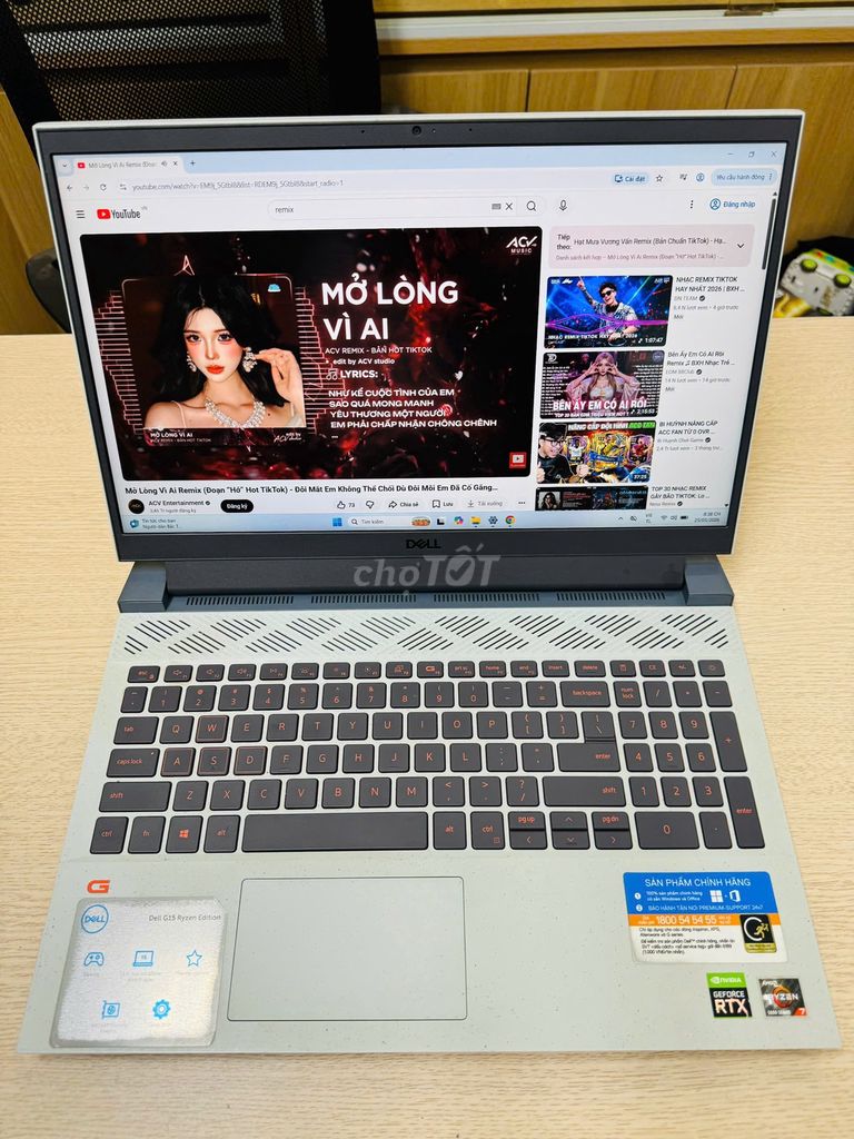 Dell G15 5515 Ryzen 7 15.6 inch RAM 16GB/512GB . Mua bán Laptop tại Quận Đống Đa Hà Nội được đăng bởi NHẬT LỆ CAMERA hình 1