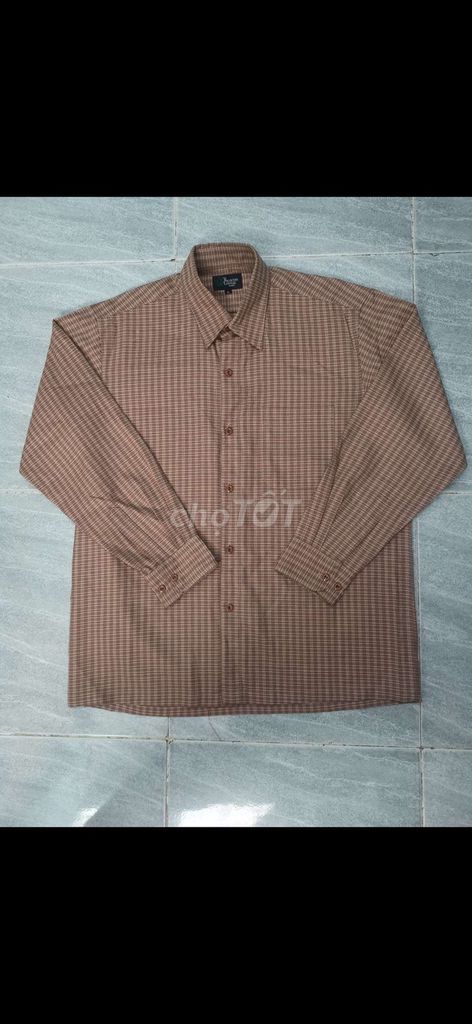 Áo sơmi khoác Valentino Paris Vin00s Nâu Đỏ size L. Mua bán Quần áo tại Quận Gò Vấp Tp Hồ Chí Minh được đăng bởi LinhVo2handsShop hình 1