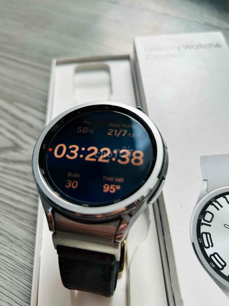 Samsung Watch 6 Classic Bạc SSVN. Mua bán Thiết bị đeo thông minh tại Quận Tân Phú Tp Hồ Chí Minh được đăng bởi Công nghệ di động Apple Watch Samsung Tai nghe hình 1
