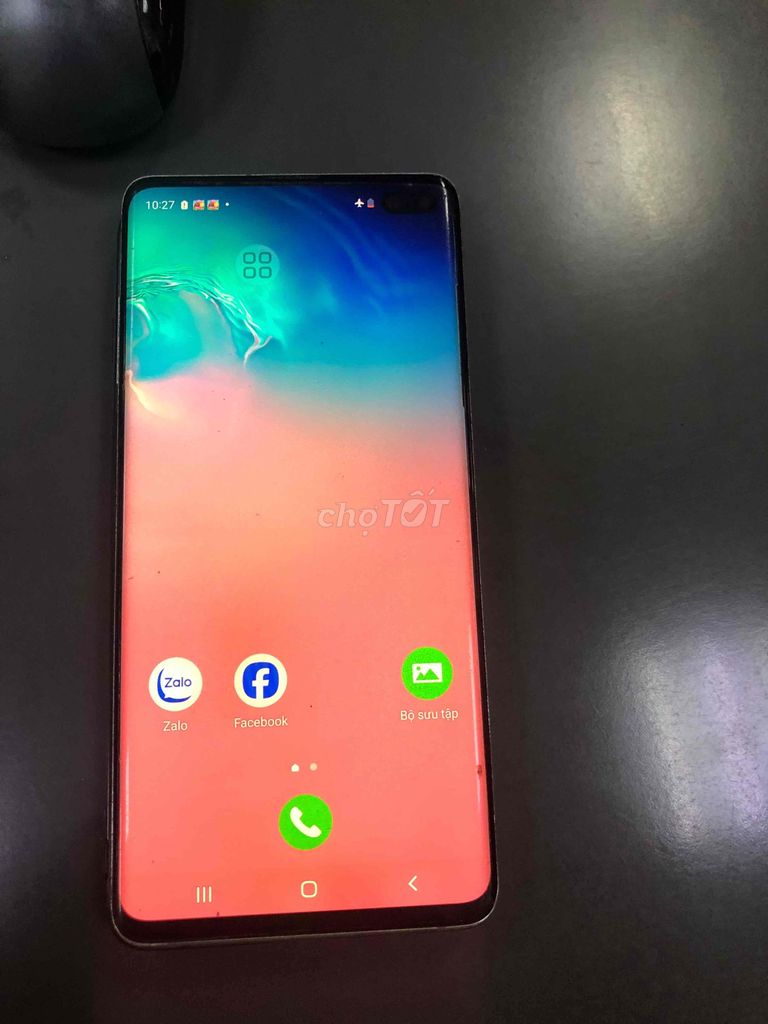 Samsung Galaxy S10+ Xanh ngọc Vỡ nhẹ. Mua bán Điện thoại tại Quận Thanh Khê Đà Nẵng được đăng bởi Lê Dũng hình 1