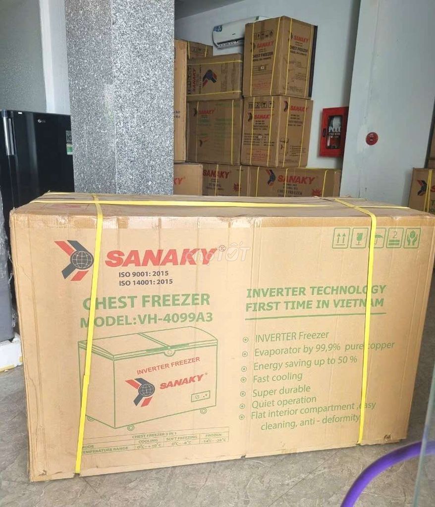 Tủ đông Sanaky inverter 450L (4099A3) mới 100%