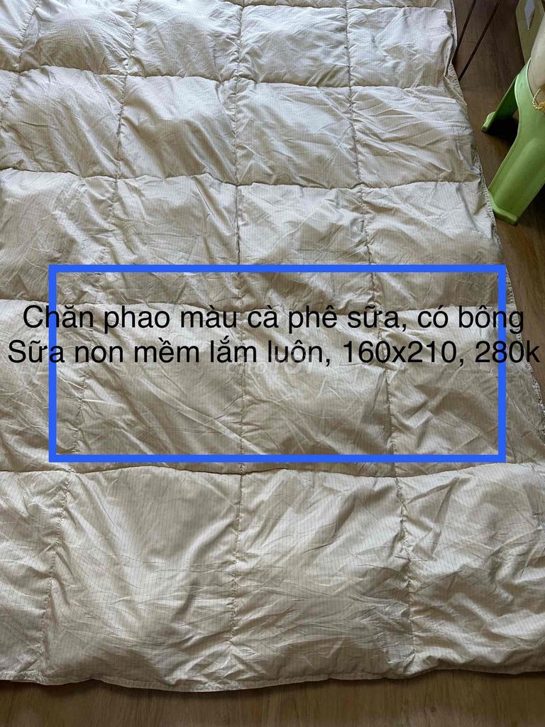 Chăn phao chần gòn êm và mịn Hàn (1m6x2m)