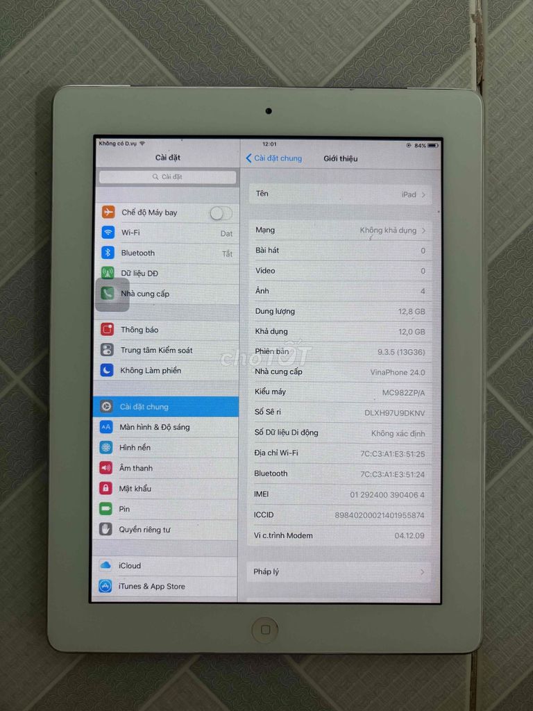 Apple iPad 3 16GB Bạc. Mua bán Máy tính bảng tại Thị xã Phú Mỹ Bà Rịa - Vũng Tàu được đăng bởi Đạt hình 1