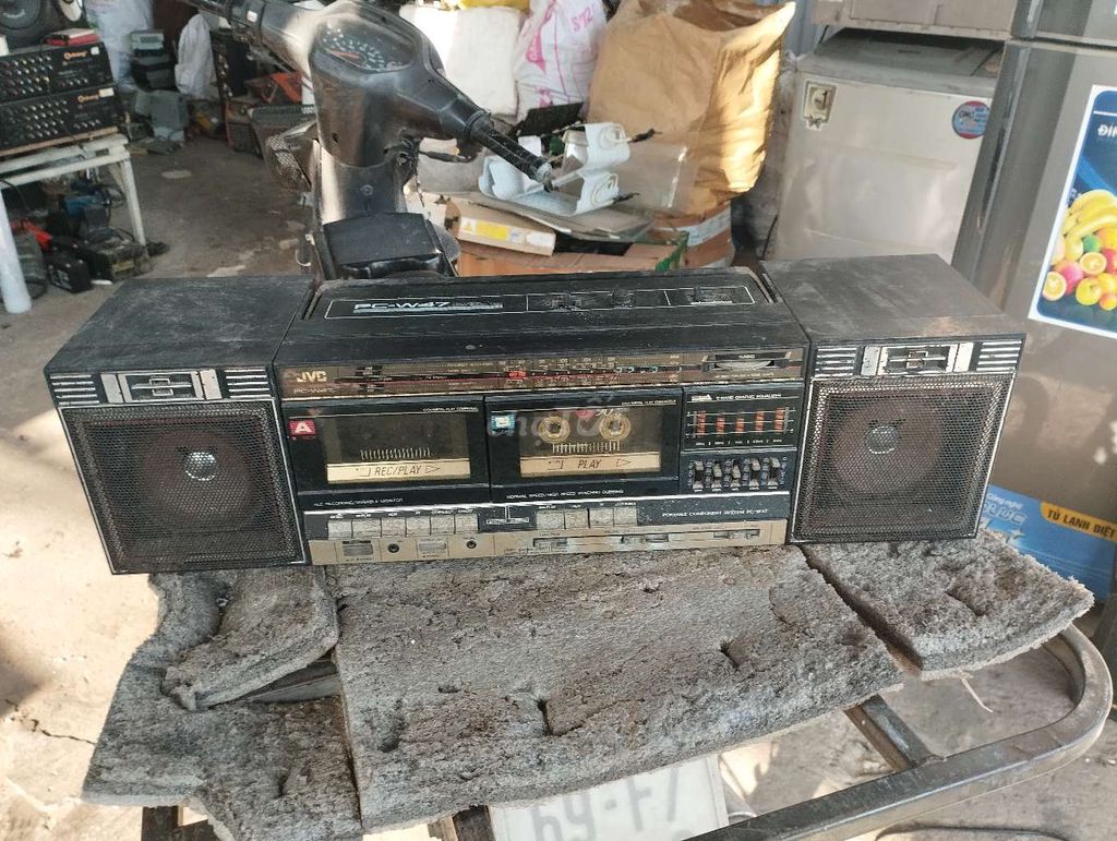 Đài cát sét JVC PC-W47 Đen. Mua bán Tivi, Âm thanh tại Thành phố Thủ Đức Tp Hồ Chí Minh được đăng bởi dao canh hình 1