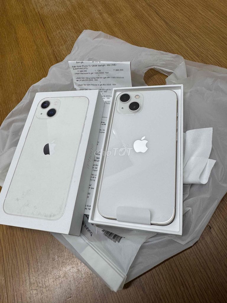 Apple iPhone 13 128GB Trắng VN/A Mới 100%. Mua bán Điện thoại tại Quận Ninh Kiều Cần Thơ được đăng bởi Khải mobile hình 1