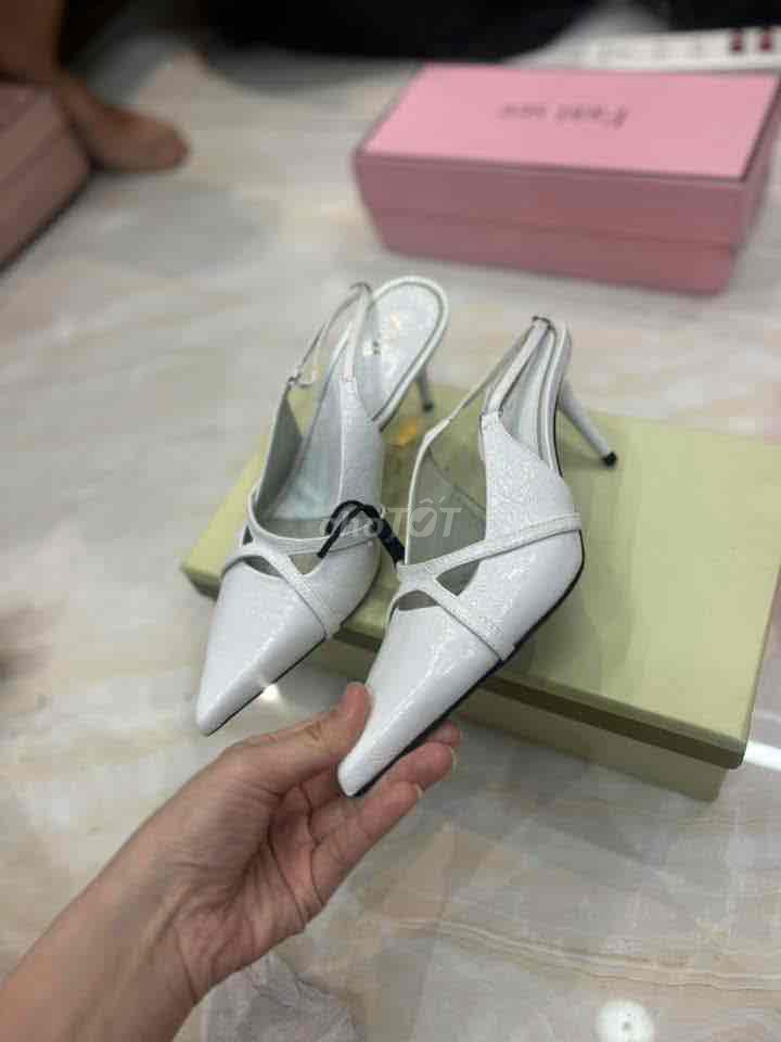 Giày cao gót nữ guốc size 36