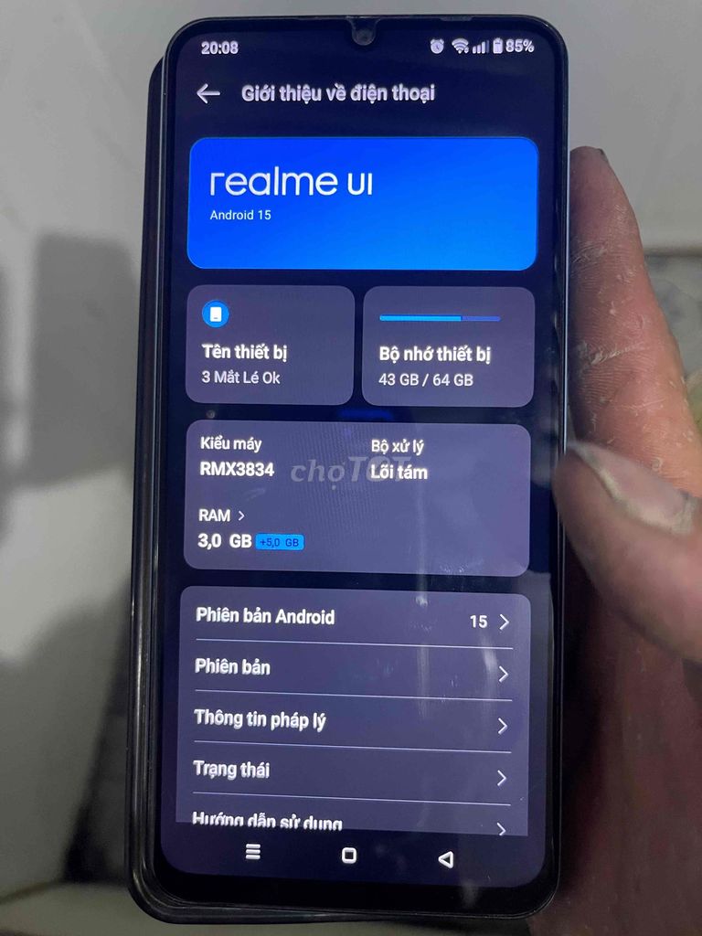 Realme xanh dương Đã sử dụng. Mua bán Điện thoại tại Thành phố Thuận An Bình Dương được đăng bởi Nghĩa hình 1