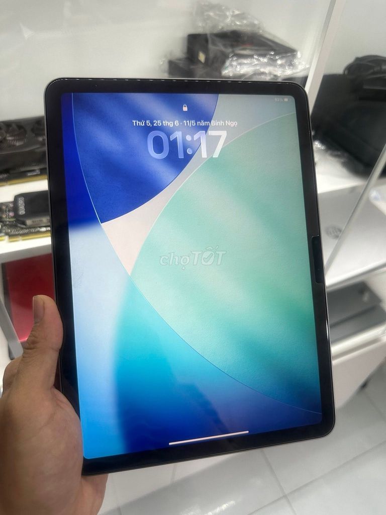 Apple iPad Air 6 M2 256GB Xám 99%. Mua bán Máy tính bảng tại Quận 5 Tp Hồ Chí Minh được đăng bởi Hội Đồ Điện Tử hình 1