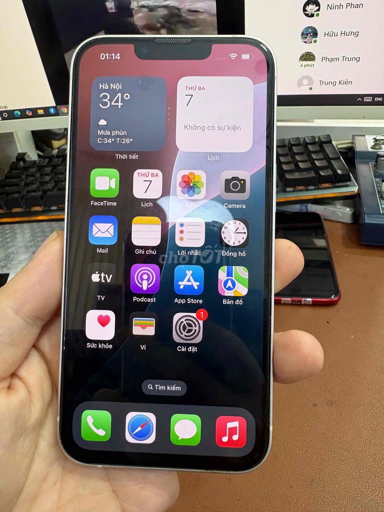 iphone 13 128g zin all nguyên áp liknew zin keng. Mua bán Điện thoại tại Quận Lê Chân Hải Phòng được đăng bởi hoang anh hình 1