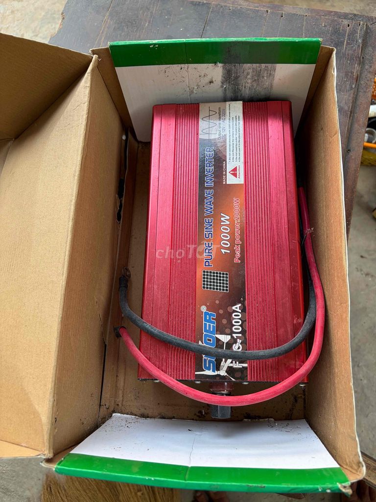 Bộ chuyển đổi điện SUOER FPG-1000A Đỏ. Mua bán Đồ chuyên dụng, Giống nuôi trồng tại Huyện Thanh Bình Đồng Tháp được đăng bởi Randolph Pham hình 1