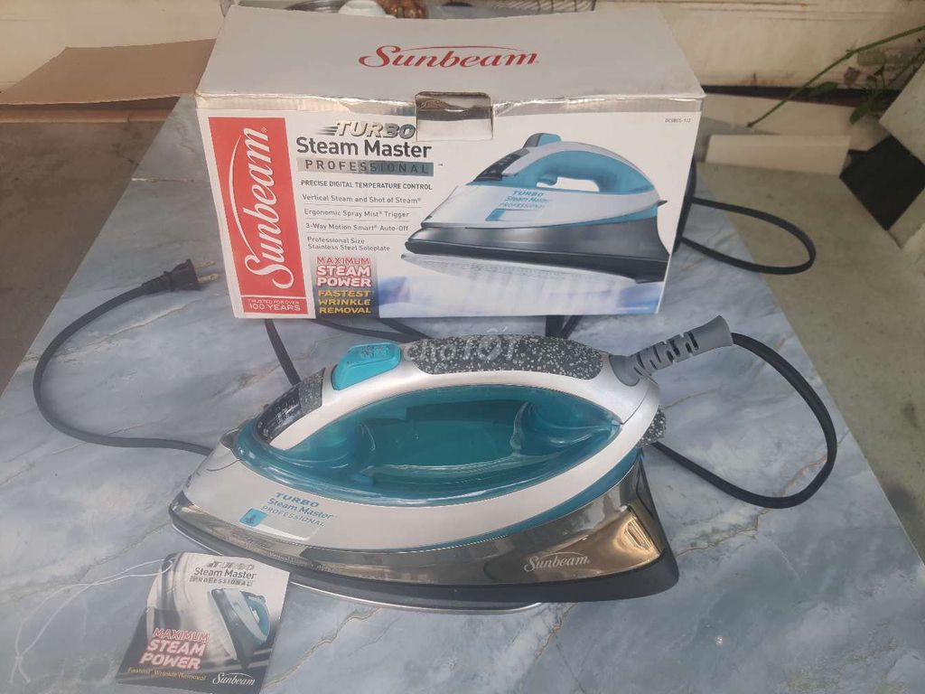 Bàn ủi hơi nước Sunbeam Turbo Steam Master. Mua bán Nội thất, đồ gia dụng khác tại Thành phố Bà Rịa Bà Rịa - Vũng Tàu được đăng bởi Hàng Thanh Lí hình 1