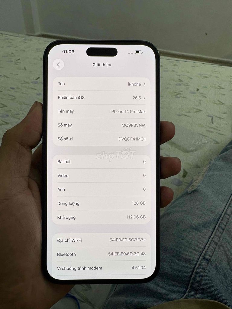 Apple iPhone 14 Pro Max 128GB Đen Việt Nam. Mua bán Điện thoại tại Quận Thanh Khê Đà Nẵng được đăng bởi Nguyễn Đức Bình hình 1