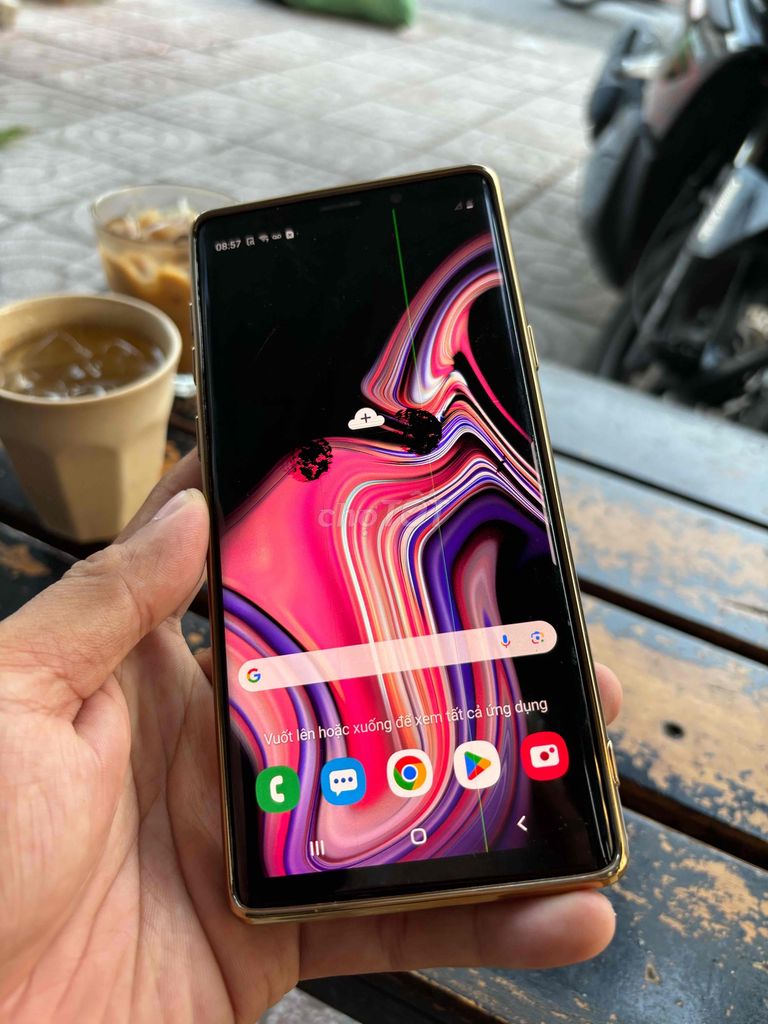 bán Samsung note 9 full màn sọc mực nứt lưng 6/128