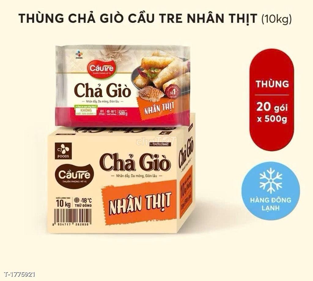 Chả giò nhân thịt Cầu Tre 500g SỈ. Mua bán Đồ ăn, thực phẩm và các loại khác tại Quận 11 Tp Hồ Chí Minh được đăng bởi Siêu thị Anh Tú 88 hình 1