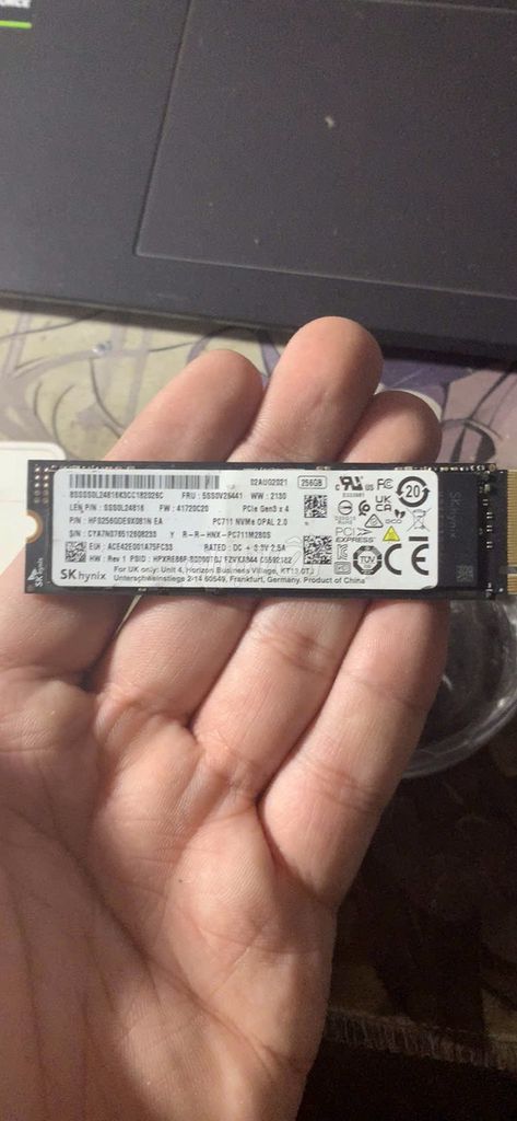 SSD NVME 256gb Đã sử dụng . Mua bán Linh kiện (RAM, Card...) tại Huyện Thạch Thất Hà Nội được đăng bởi Đi Dạo Hoàng hình 1