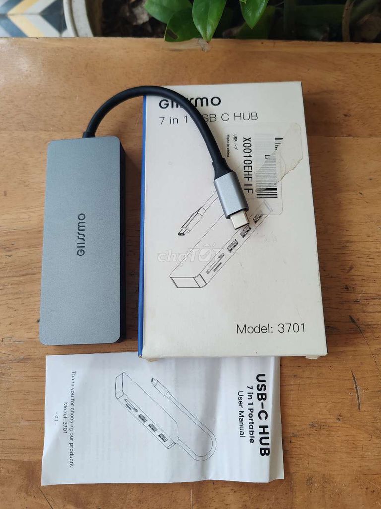 GIISSMO 3701 Hub USB-C Xám 7 cổng. Mua bán Phụ kiện (Màn hình, Chuột...) tại Quận 7 Tp Hồ Chí Minh được đăng bởi Vy Vy hình 1
