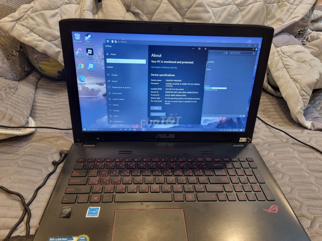 ASUS ROG GL552JX i5-4200H 15.6 inch. Mua bán Laptop tại Quận 8 Tp Hồ Chí Minh được đăng bởi Ngô Gia Ân hình 1