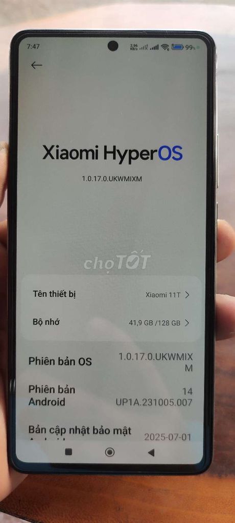 Xiaomi 11T 8GB/128GB Đa sắc. Mua bán Điện thoại tại Huyện Hóc Môn Tp Hồ Chí Minh được đăng bởi khang hình 1