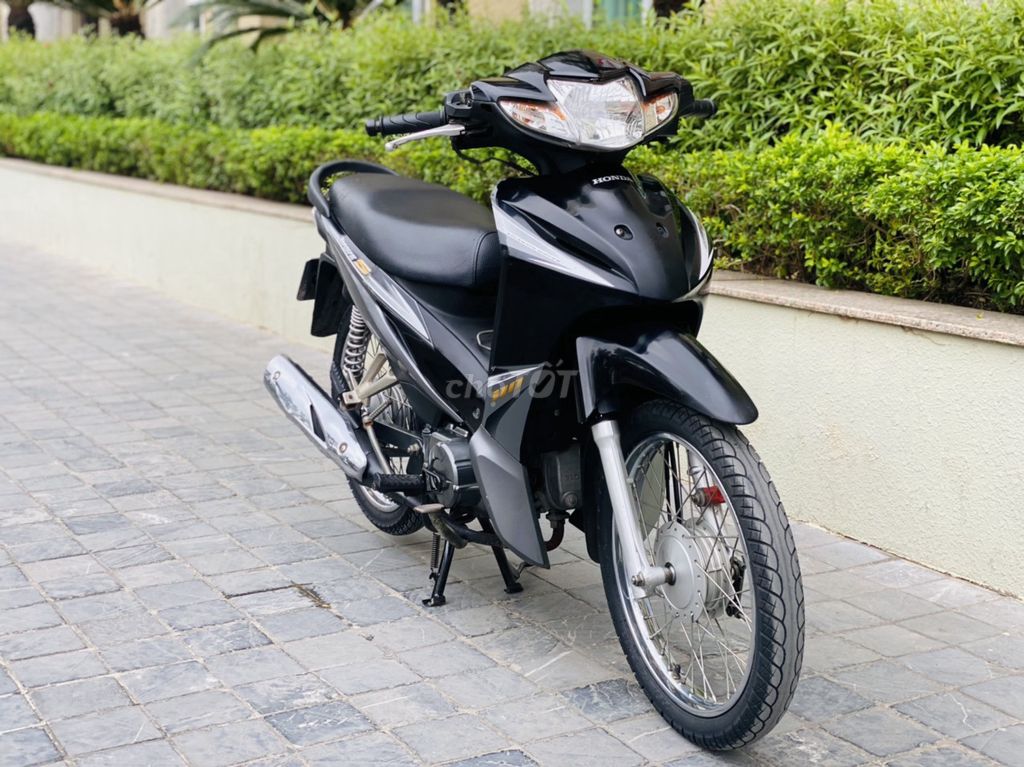 Honda Wave S110 2012 Черный гладкий двигатель..