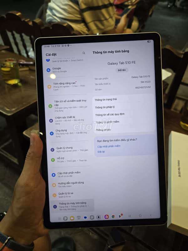 Samsung Tab S10 FE 5G 12GB/256GB Bạc. Mua bán Máy tính bảng tại Thành phố Thủ Đức Tp Hồ Chí Minh được đăng bởi Tuyến Võ Minh hình 1